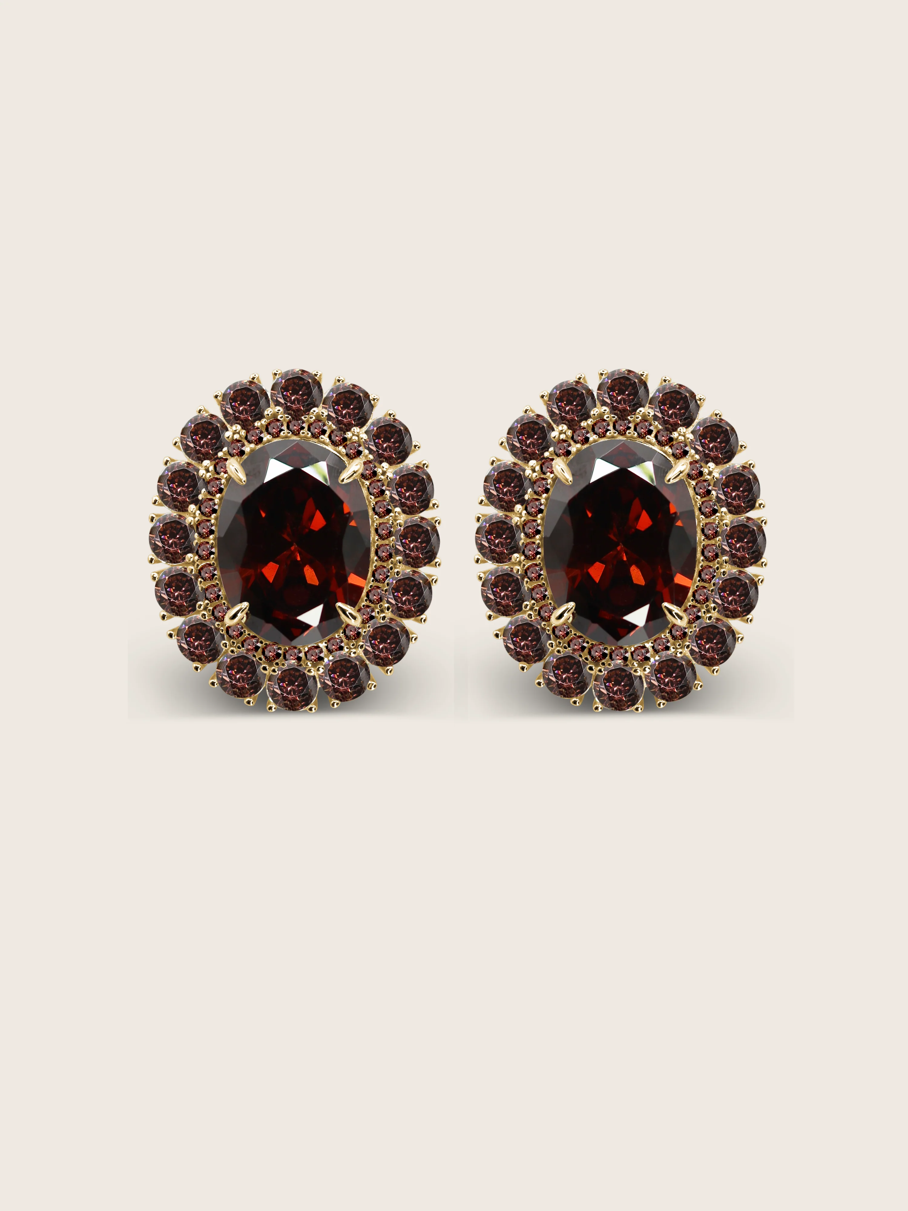 Diana Earrings - Wine - Image 2
