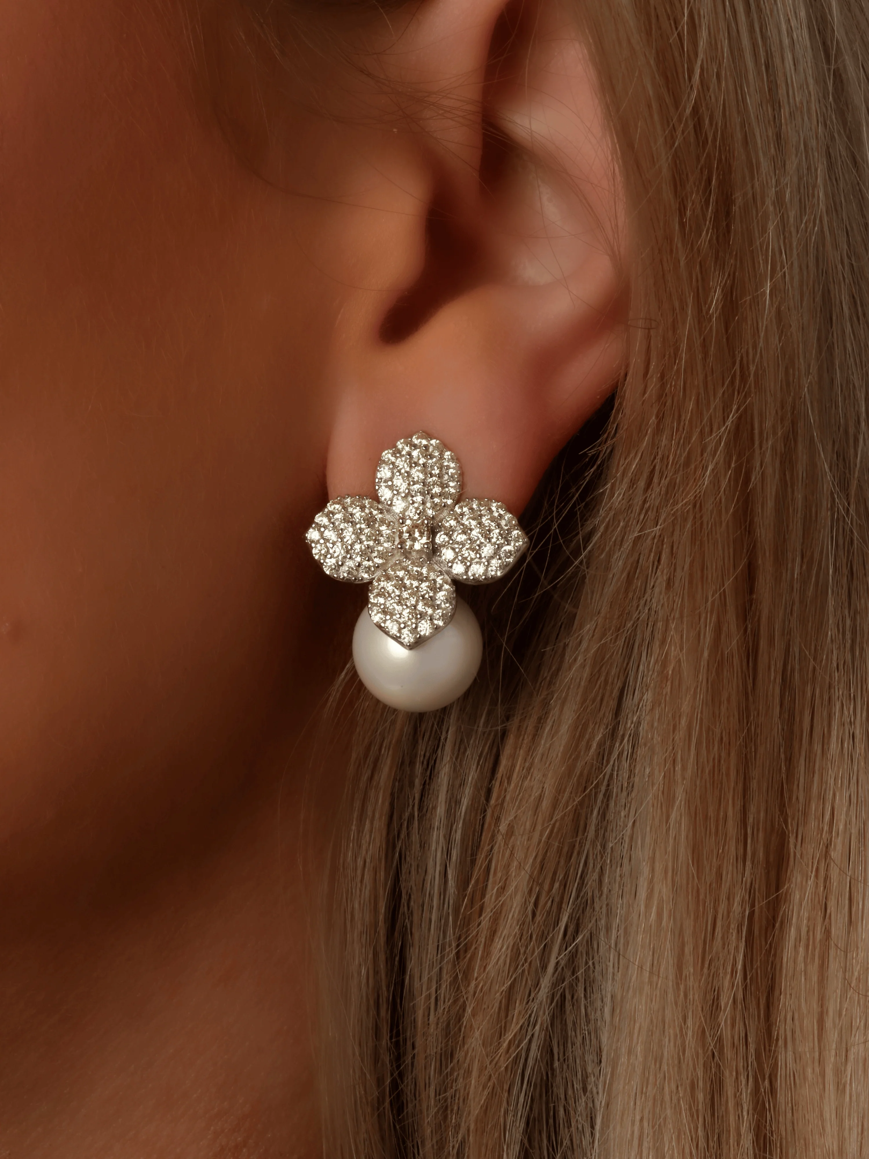Hydrangea Earrings - Lemon Drop - Image 2