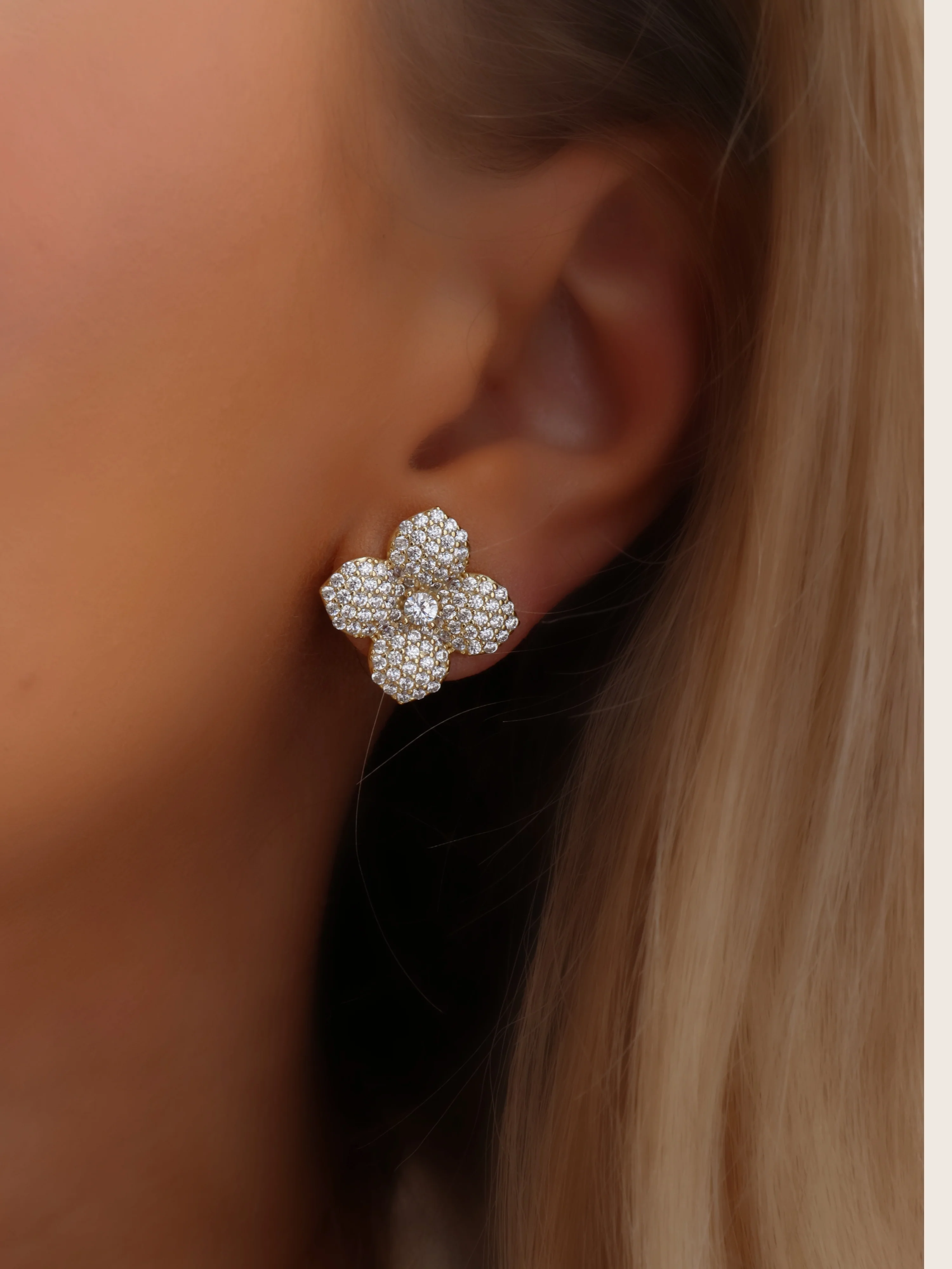 Hydrangea Stud Earrings