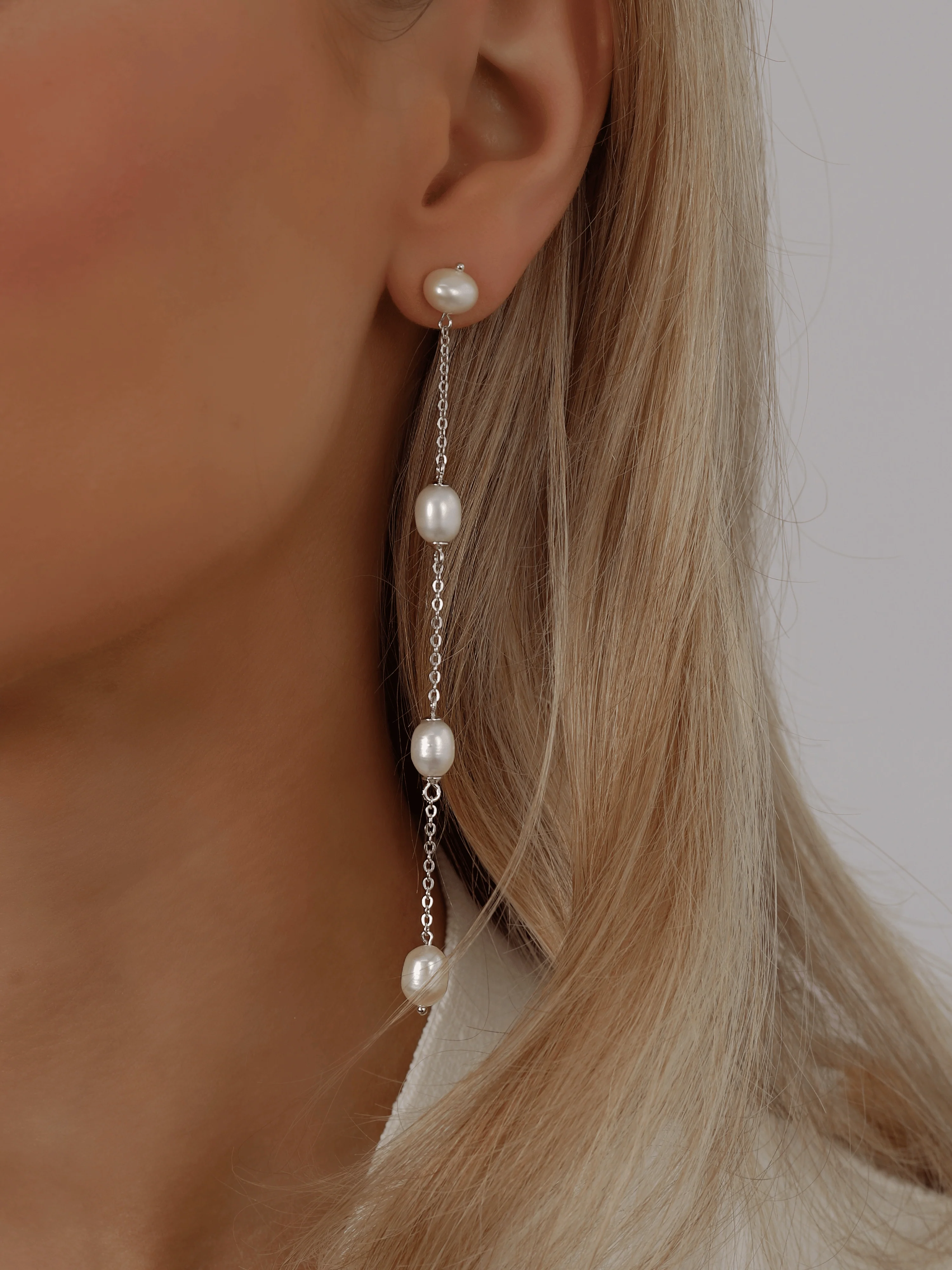 Leah Freshwater Pearl Drop Earrings