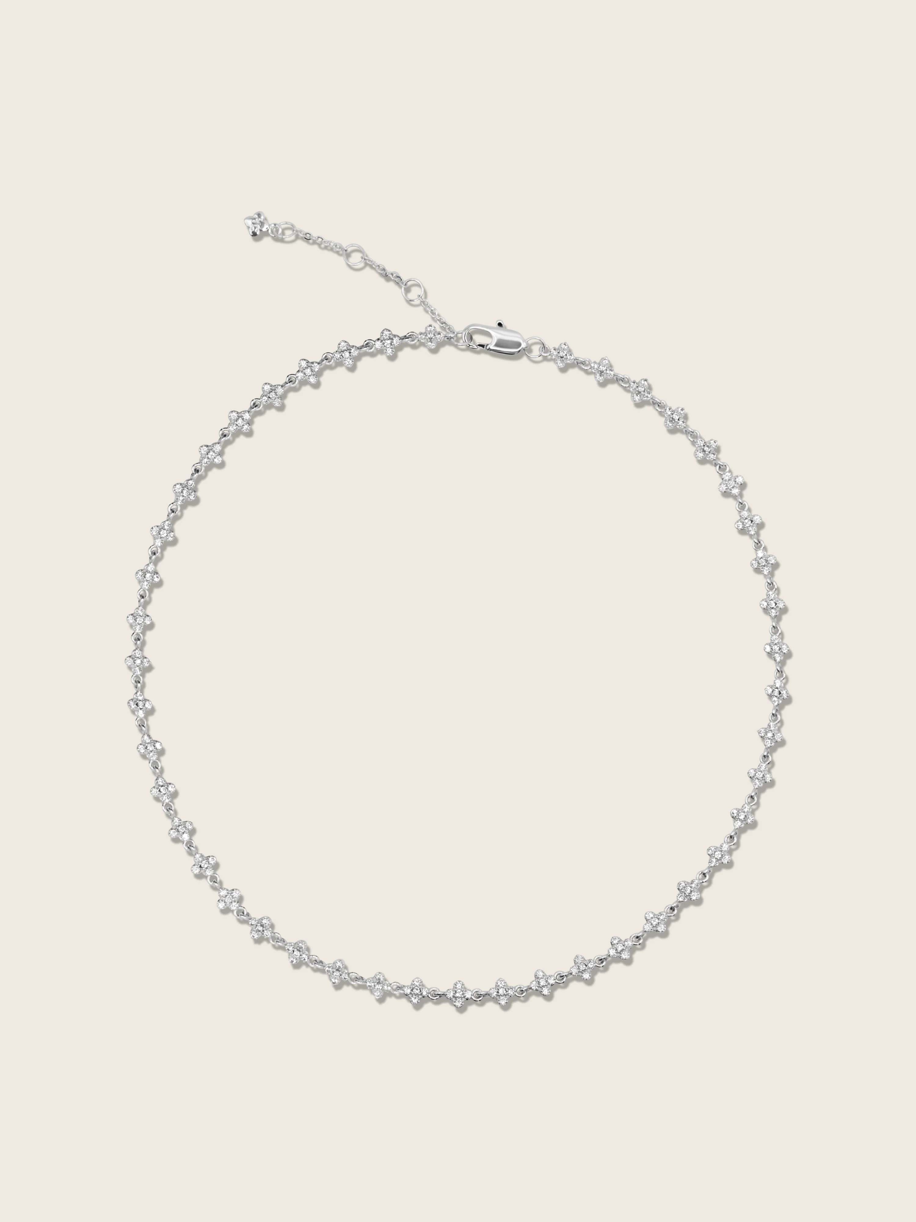Micro Hydrangea Necklace - Pavé - Image 2