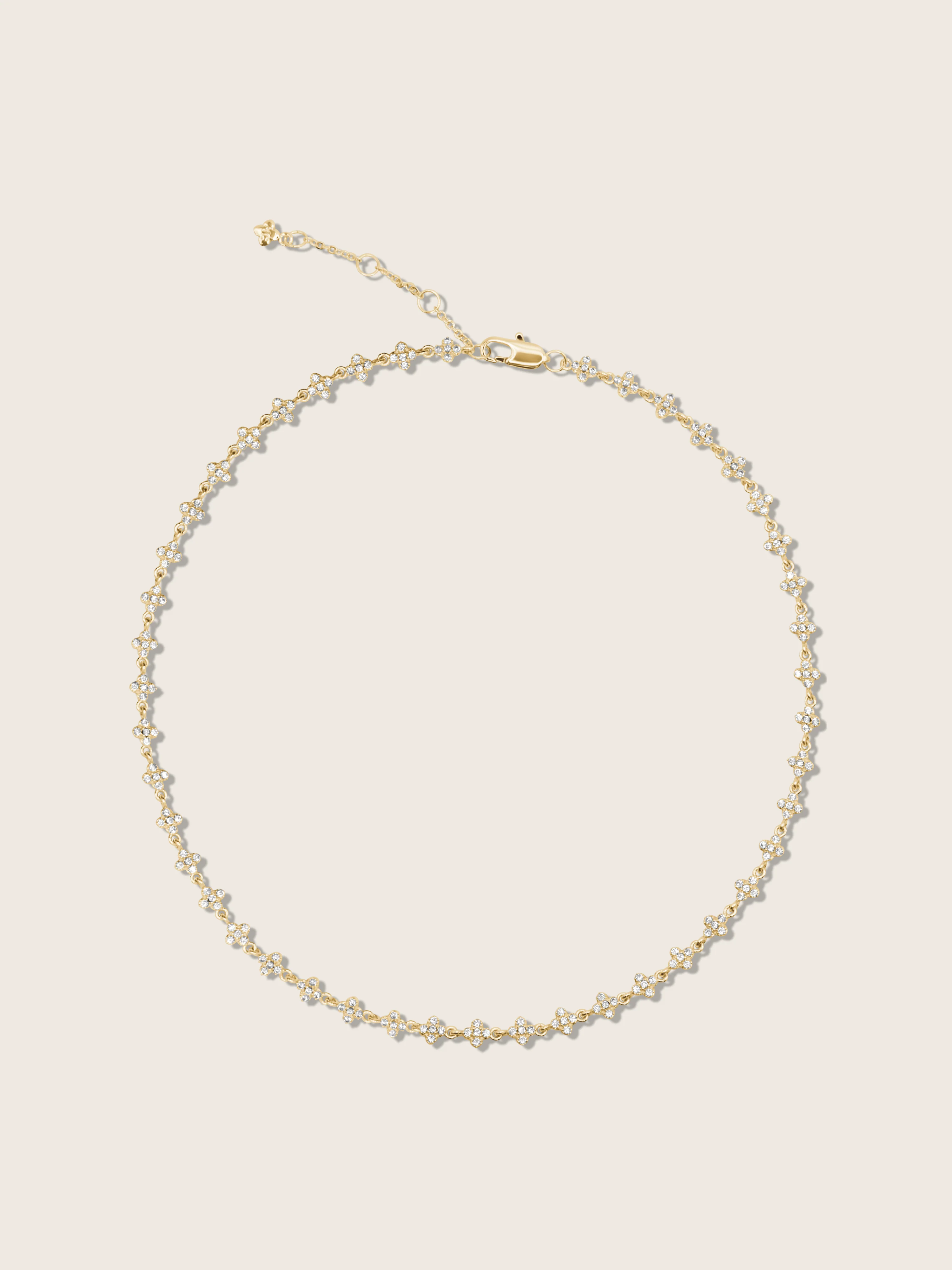 Micro Hydrangea Necklace - Pavé - Image 2
