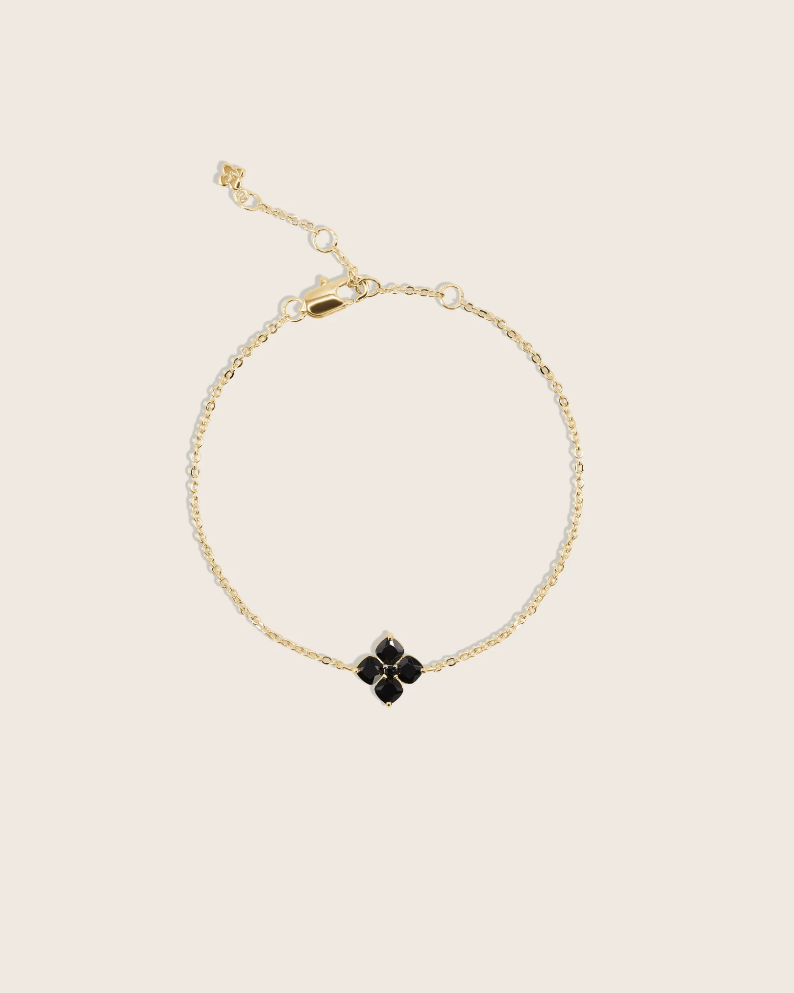 Mini Crystal Hydrangea Bracelet - Espresso - Image 2