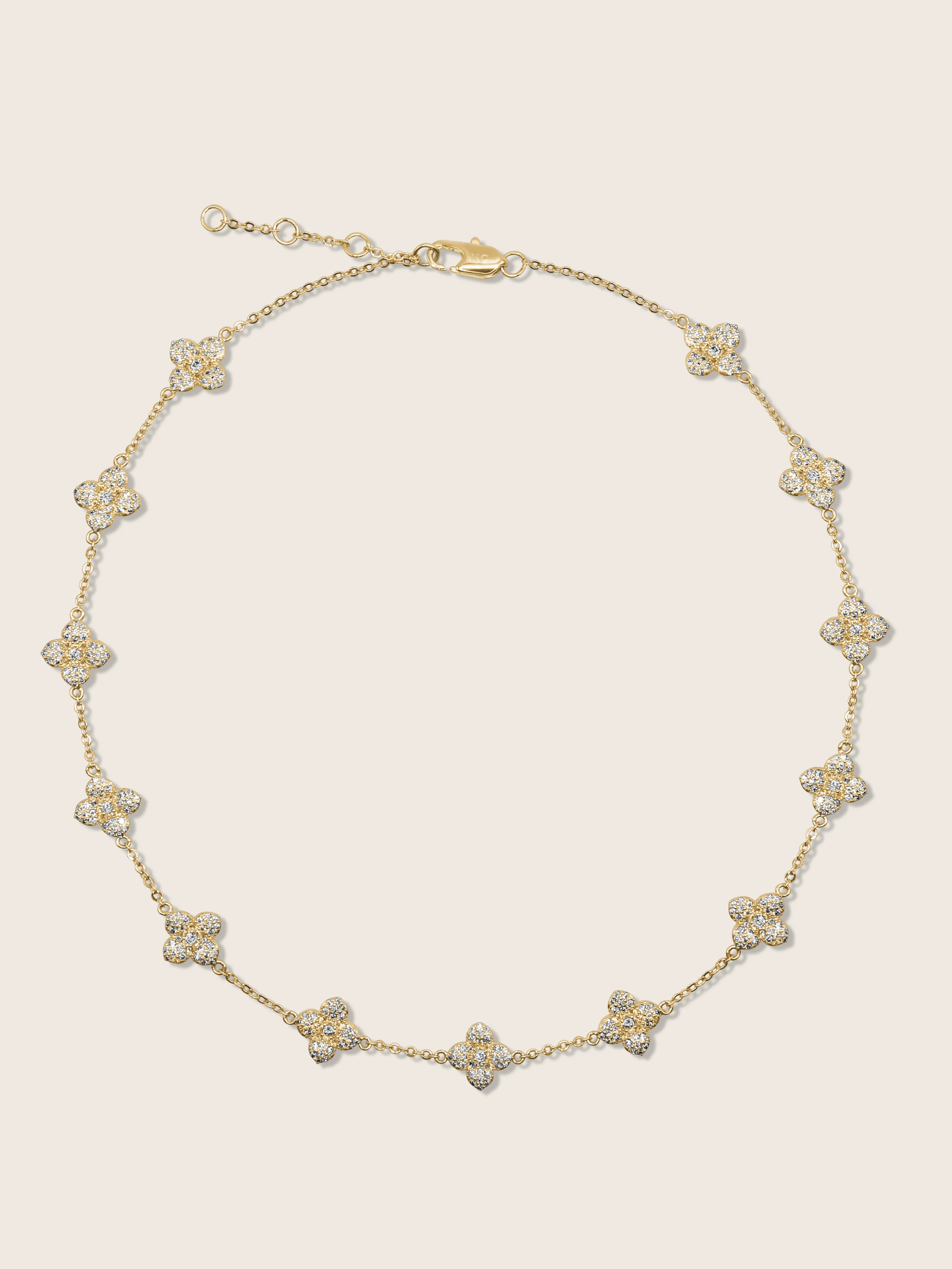 Multi-Mini Hydrangea Necklace - Image 2