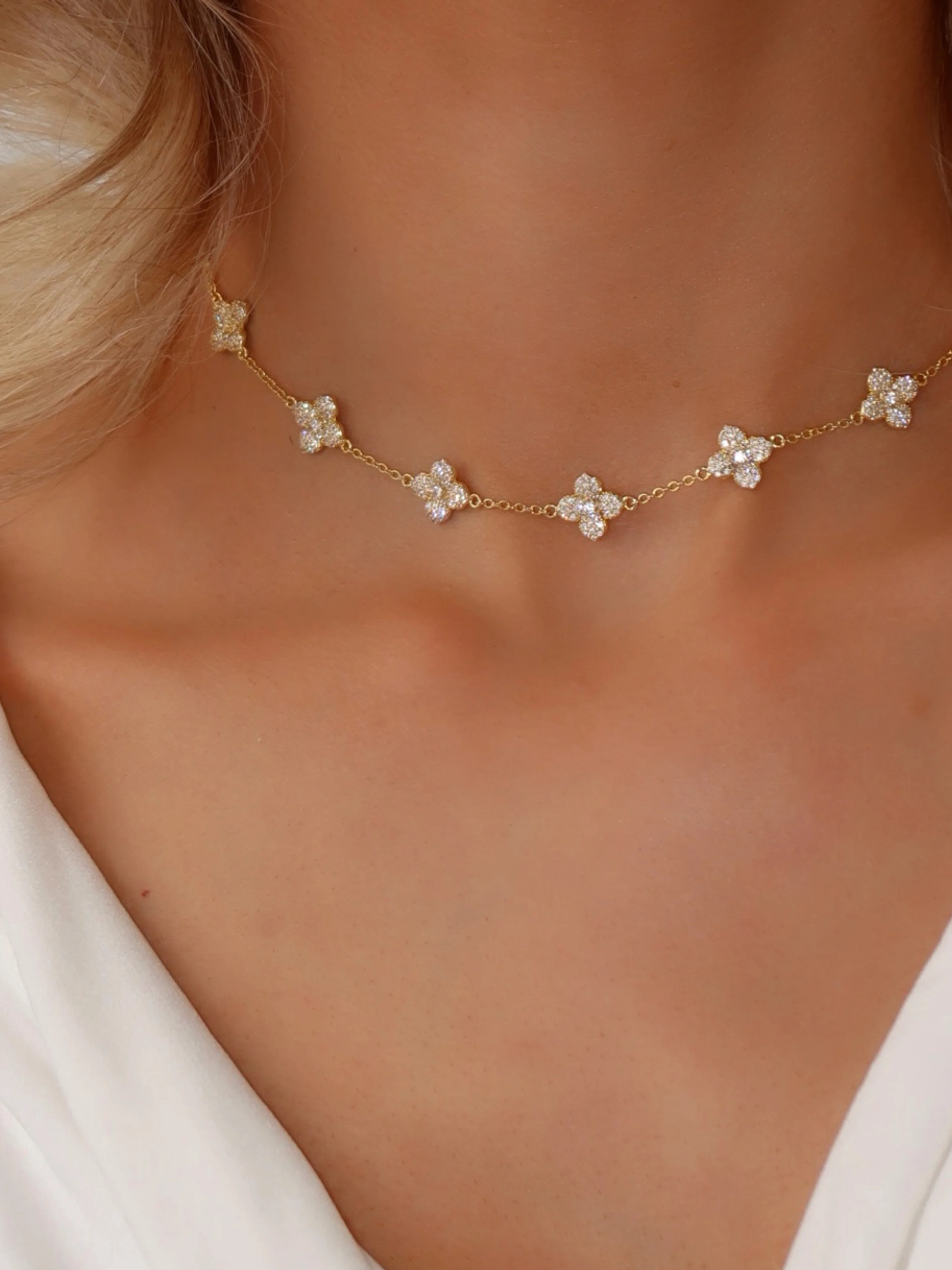 Multi-Mini Hydrangea Necklace - Image 3