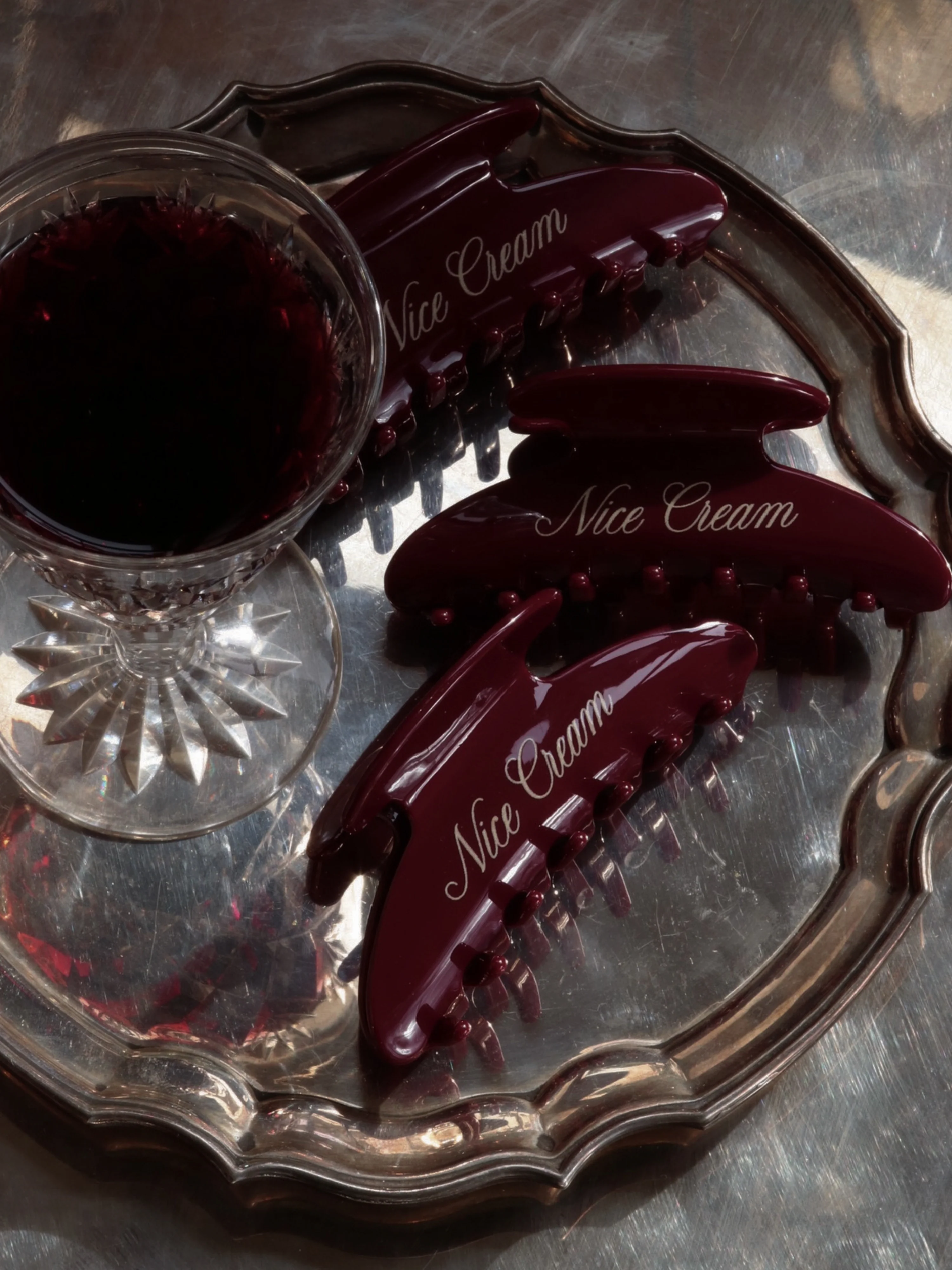 Nice Cream Claw Clip - Merlot - Image 2