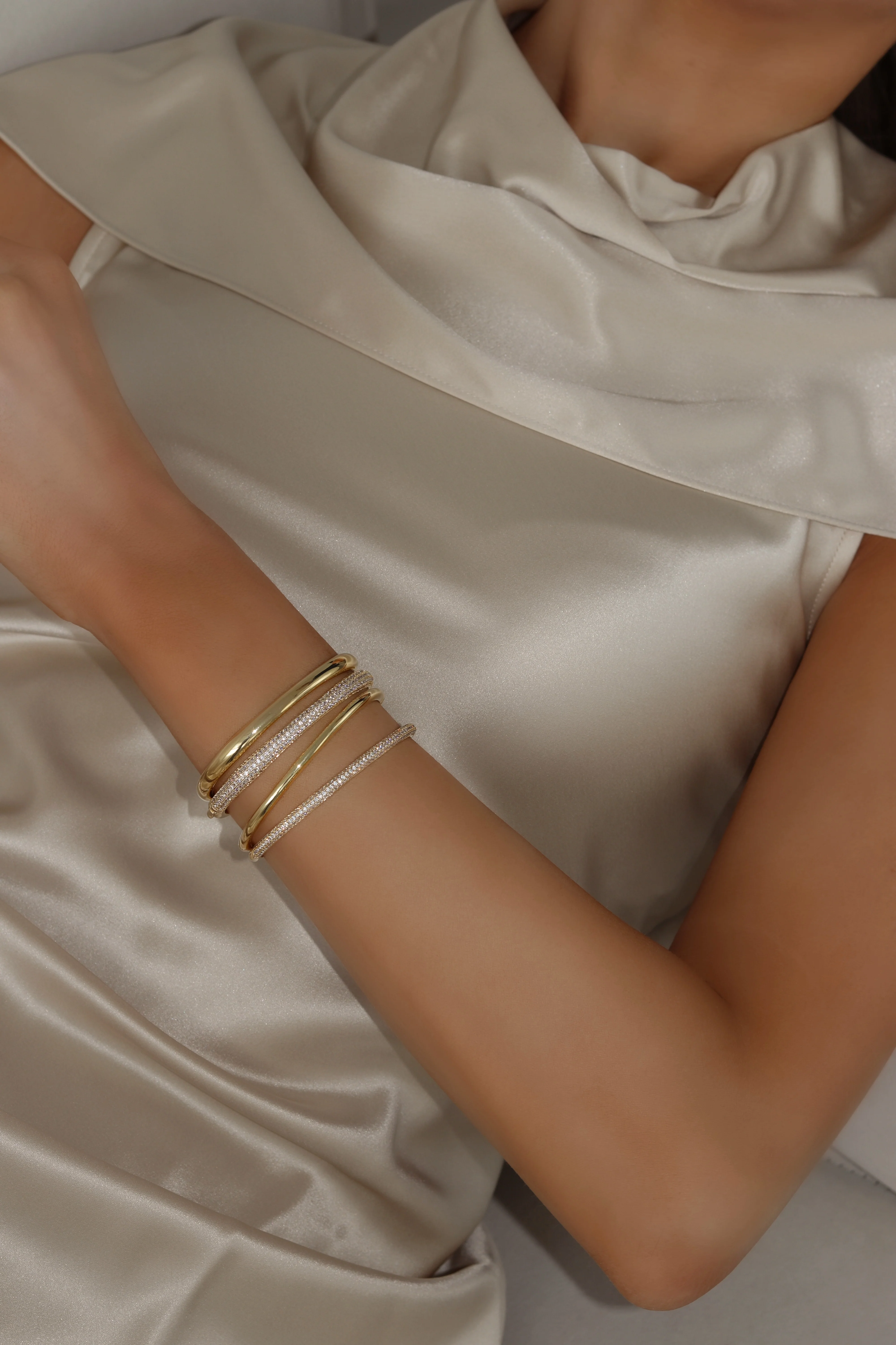 Slim Christy Bangle - Pavé - Image 5